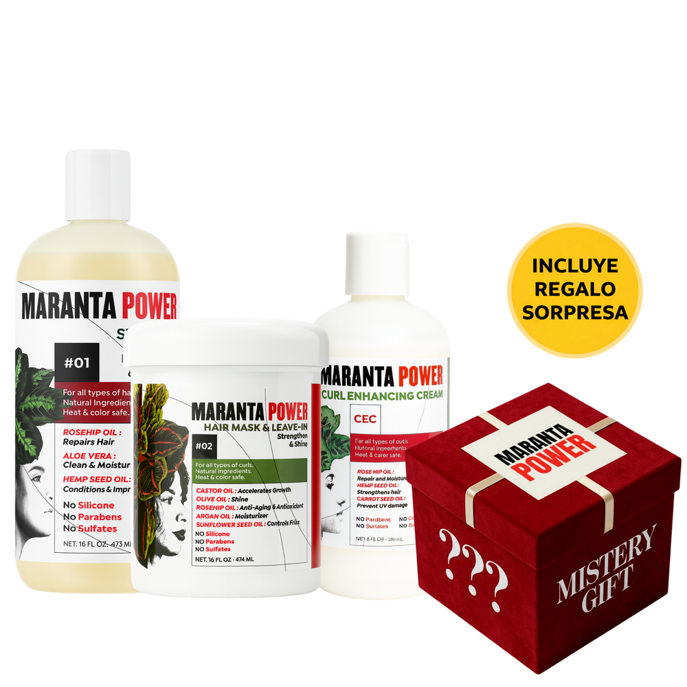 Pura Hidratación: Shampoo + Hair Mask & Leave-In + Curl Enhancing Cream + Mystery Gift + Envío Gratis