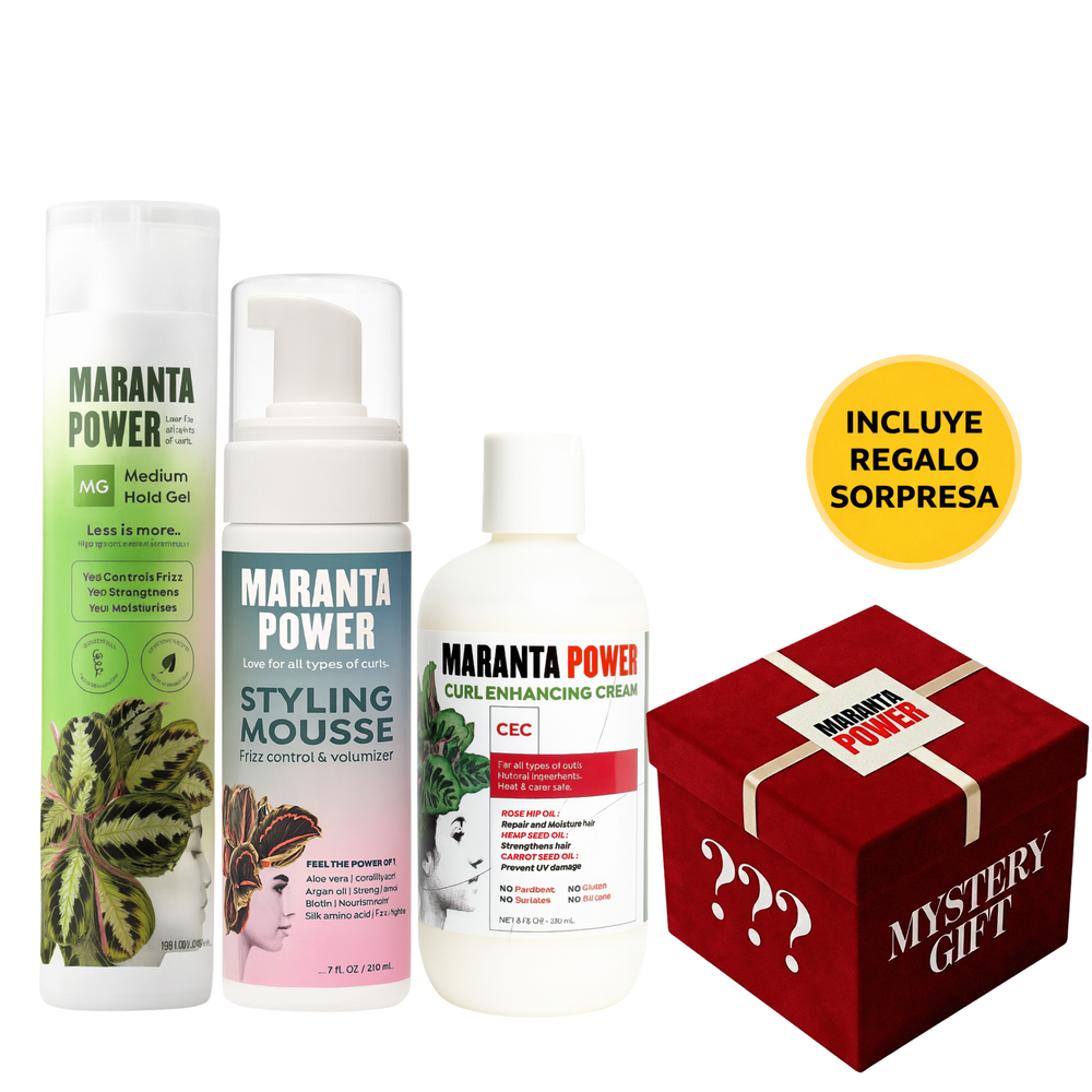 Styling Express: Curl Enhancing Cream + Styling Mousse + Medium Hold Gel + Mystery Gift + Envío Gratis